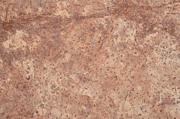 Cement on rusty metal for background