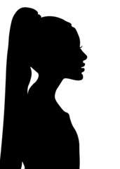 woman, black, profile. face in profile, woman face in profile