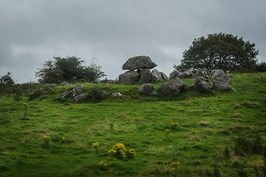 Carrowmore megalithic site in ireland