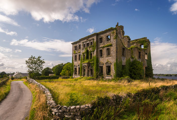 Fototapeta na wymiar Tyrone house in Kilcolgan Ireland