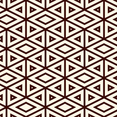 Ethnic, tribal seamless surface pattern. Native americans style background. Repeated diamond, triangles ornament. Geometric figures motif. Boho chic digital paper, textile print. Modern geo wallpaper.