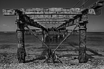 Monochrome Broken Pier
