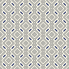 Ethnic, tribal seamless surface pattern. Repeated diamonds and rhombuses motif. Folk background. Folkloric wallpaper. Geometric ornament. Geo digital paper, textile print. Vector art