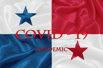 Coronavirus epidemic, word COVID-19. COVID-19 infection concept. Panama
