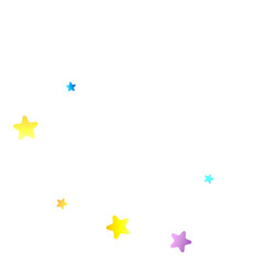 Rainbow Festive Confetti. Carnival Star Falling.