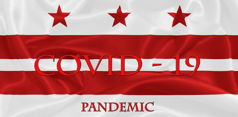 Coronavirus epidemic, word COVID-19. COVID-19 infection concept. United States - Washington, D.C.