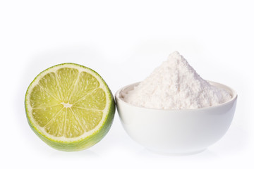Bicarbonate with lime juice - sodium bicarbonate