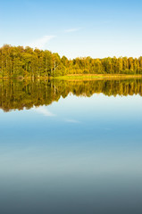 lake in autumn forest