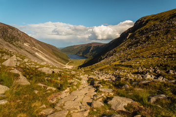 Landscape of Wicklow mountains in Ireland