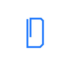 Abstract, modern letter decorative font with gradient and solid. Decorative monogram alphabet