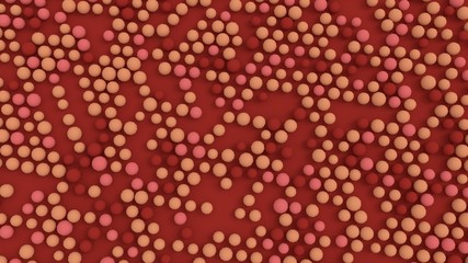 Poliomyelitis virion structure model. 3d illustration