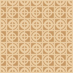 Beautiful of Colorful Circle And Half Circle, Reapeated, Abstract, Illustrator Pattern Wallpaper. Image for Printing on Paper, Wallpaper or Background, Covers, Fabrics