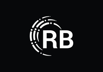 R B, RB Initial Letter Logo design vector template, Graphic Alphabet Symbol for Corporate Business Identity