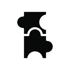 Best icon puzzle vector, template logo isolated emblem , scince illustration icons , outline solid background white