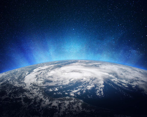 Earth viewed from outer space. Elements of this image furnished by NASA.