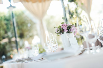  Beautiful decoration on tables for special events