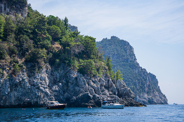 Almafi Coast Italy summer vacation on the Mediterranean sea
