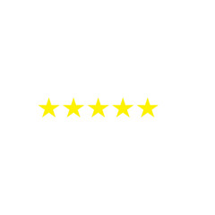 five rating star icon , rating star icon