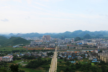 Fototapeta premium Have a bird's eye view of the city