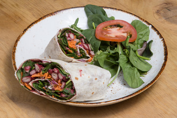 Vegan wraps.
