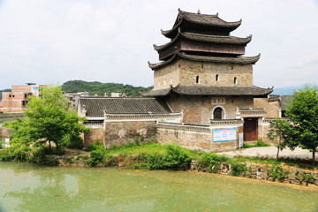 Fototapeta na wymiar Ancient tower in china