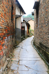 Long alleys in the Chinese countryside