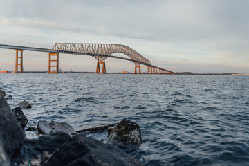 Francis Scott Key Bridge From Hawkins Point