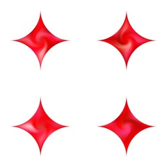 Obraz premium Set of diamond-shaped modern backgrounds.