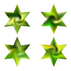 Collection of hexagram colored backgrounds.