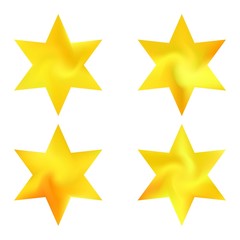 Kit of hexagram gradient backgrounds.