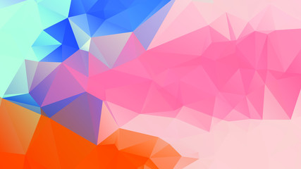 Abstract Color Polygon Background Design, Abstract Geometric Origami Style With Gradient