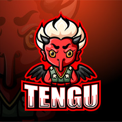 Tengu mascot esport logo design