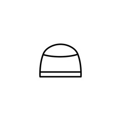 Thin icon hat mustache vector isolated, turkish symbols , suitabel for ramadan kareem muslim prayer , on white background