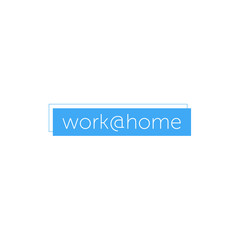 Corona virus quarantine concept. Working from home. working at home quote.