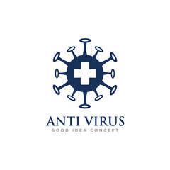 Virus Logo Icon Design Vector