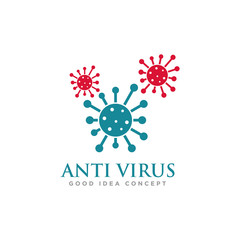 Virus Logo Icon Design Vector