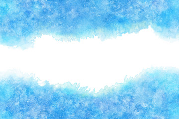 水 波 ブルー 夏 水彩 背景