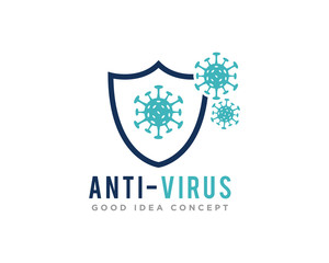 Virus Logo Icon Design Vector