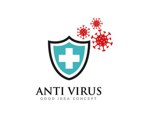 Virus Logo Icon Design Vector