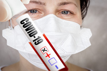 Positive COVID-19 test. Coronavirus outbreak around the world