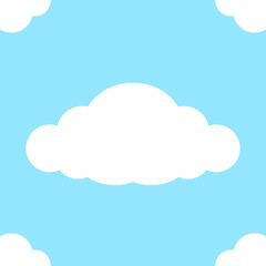 cute clouds seamless on pastel square blue color background, soft blue pastel with cloud cute and beautiful, white cloud on pastel colors blue theme for wallpaper pattern, blue soft and clouds cartoon
