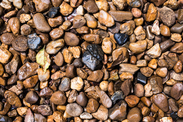 Sea stones background.