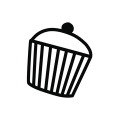 Cake. Vector illustration on a white background.