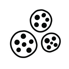 Cookies. Chocolate. Sweets. Vector illustration