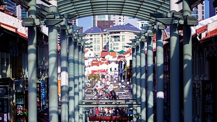 people in the center