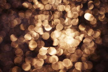Gold abstract bokeh background