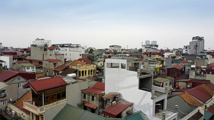 Fototapeta premium buildings in hanoi the capitol of vietnam