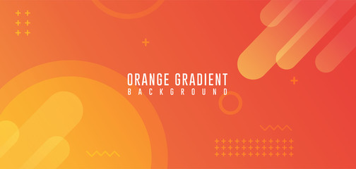 Orange Gradient Abstract Backgrounds, Modern Abstract Background