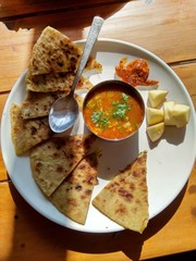 Indian Delicious Breakfast - Aloo Paratha