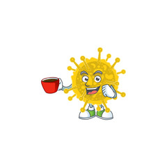 Coronavirus pandemic mascot design style showing an Okay gesture